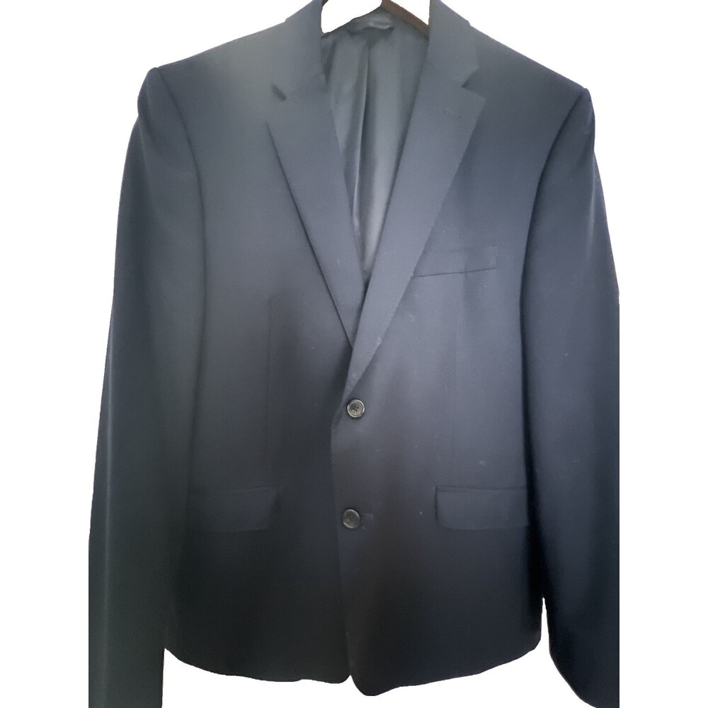 Lauren Ralph Lauren mens Blazer Sport Coat 43R Navy Wool Black Label Slim Fit